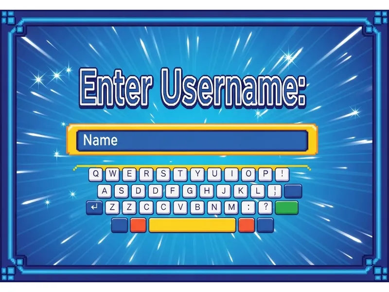 Choose gamer nickname or username