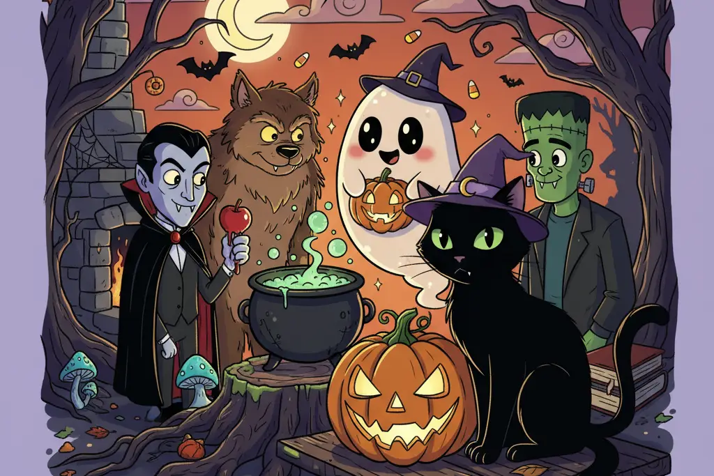 Halloween characters.