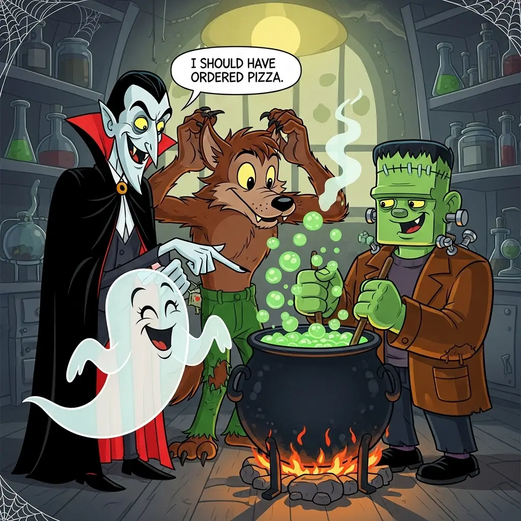 Halloween cute monsters