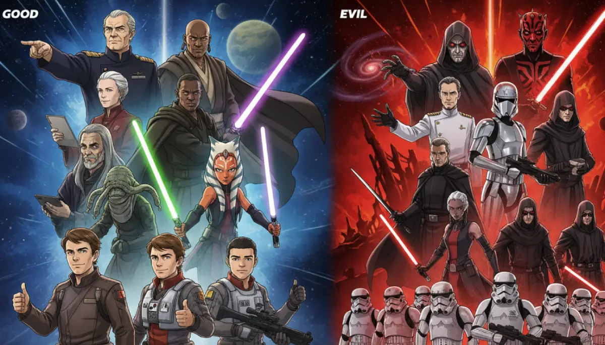 Star Wars Good & Evil Characters