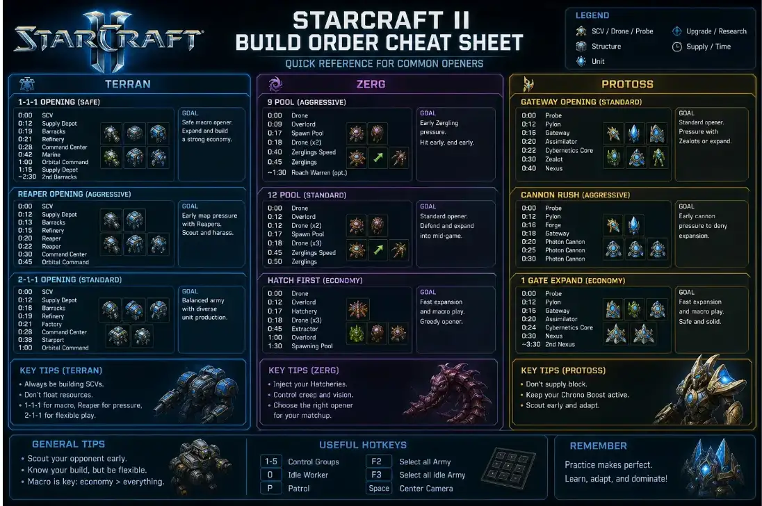 starcraft 2 build order cheatsheet
